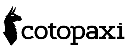 Cotopaxi logo with black outline of a llama