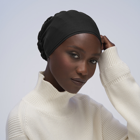 Shop Barely There Underscarf in Black