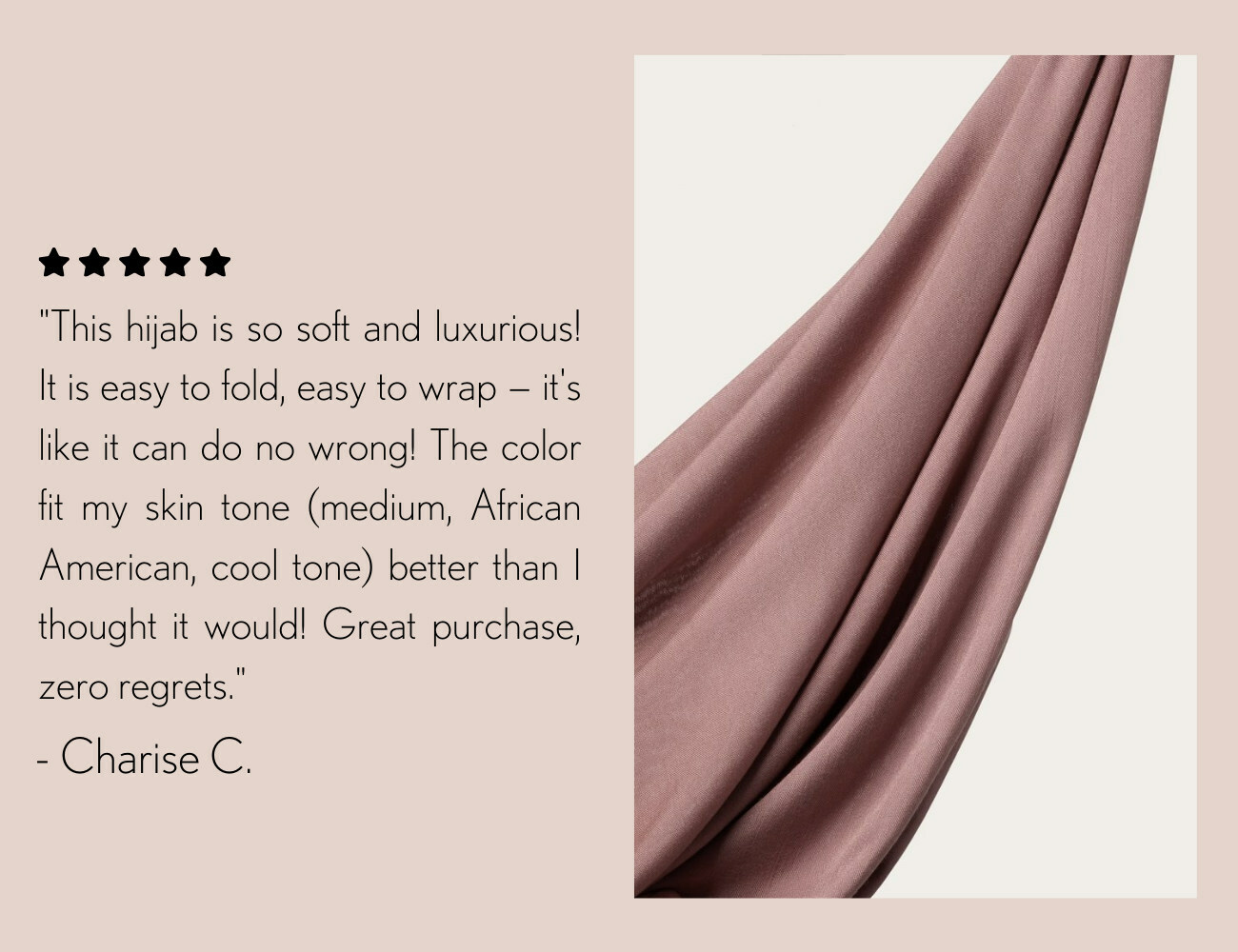 Customer Review: Bamboo Woven in Dusty Lavender 