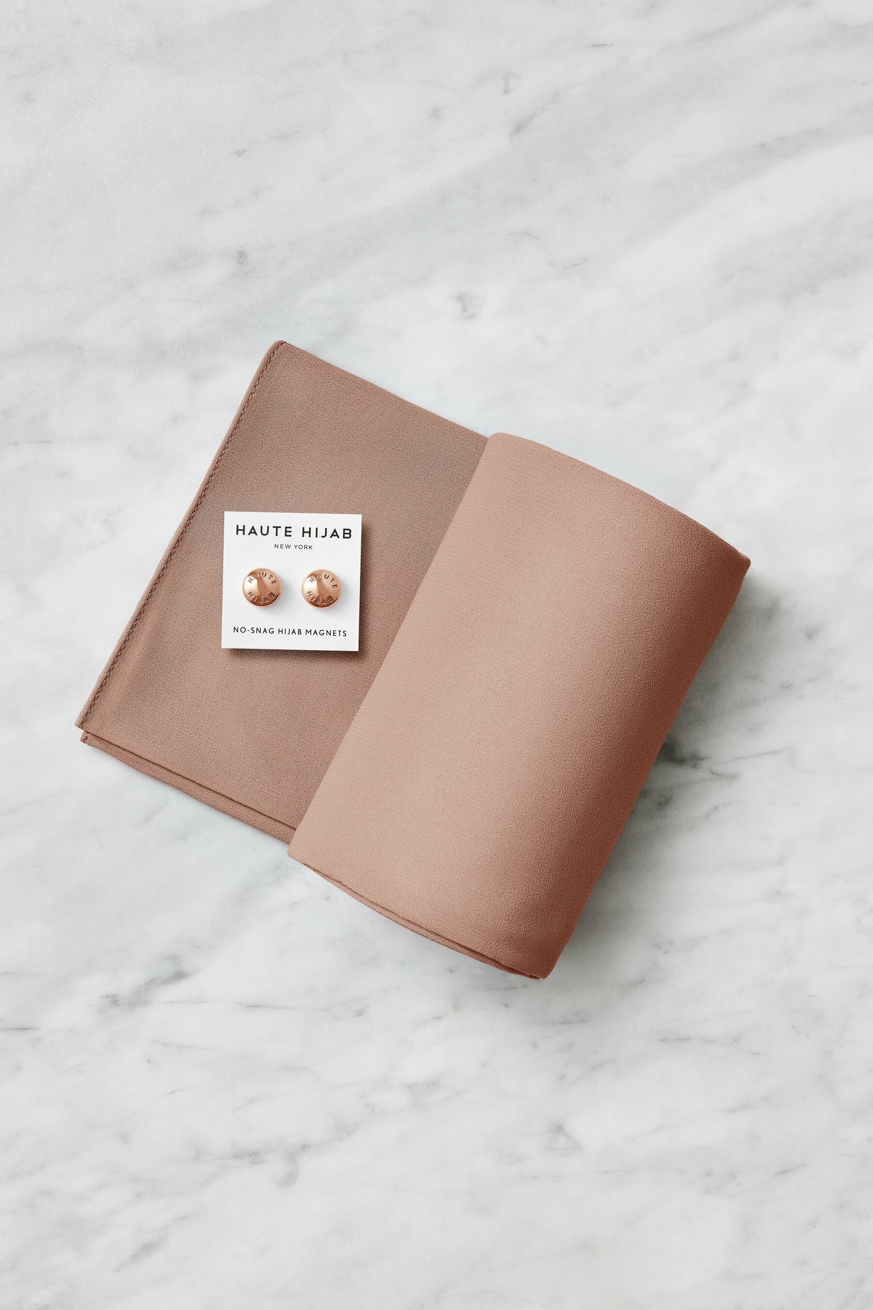 Shop Perfect Pair Hijab Set in Rose Gold