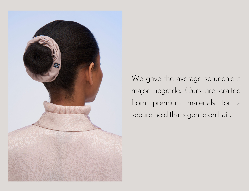 Shop Bamboo Jersey Scrunchie in Mink