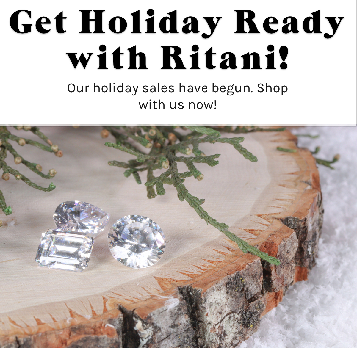 get holiday ready with ritani! our holiday sales have begun. shop with us now!