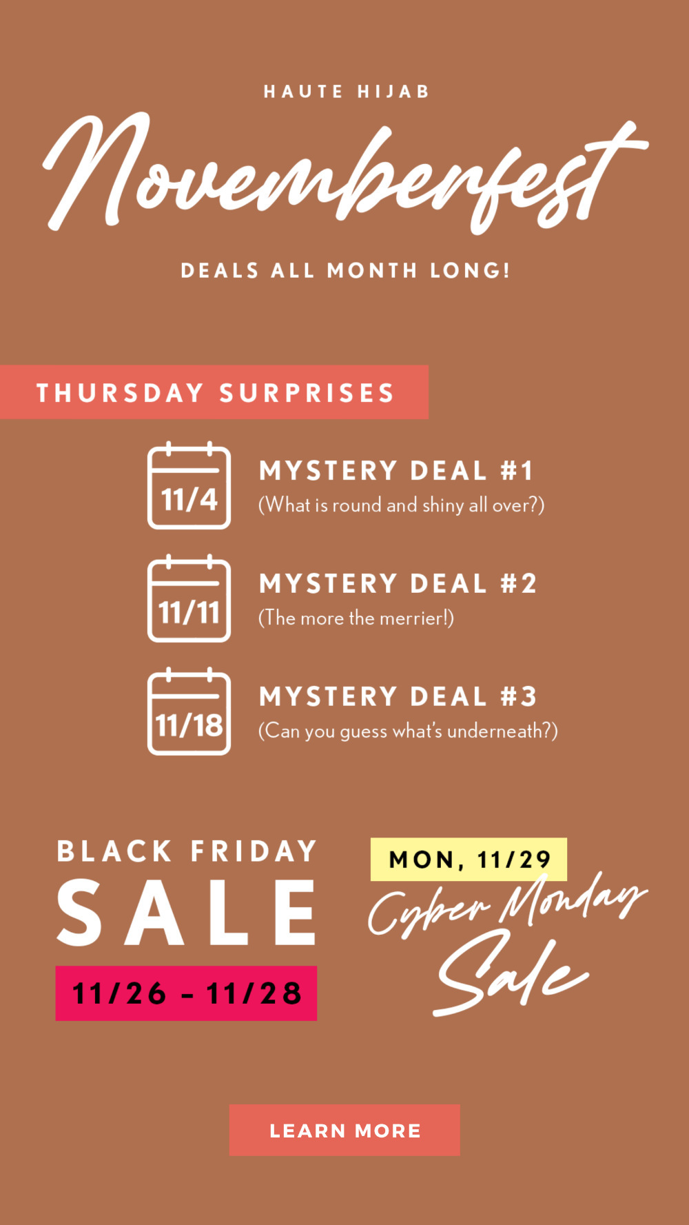 HH Novemberfest: Deals All Month Long!
